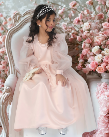 Daisy Delight Satin Dress