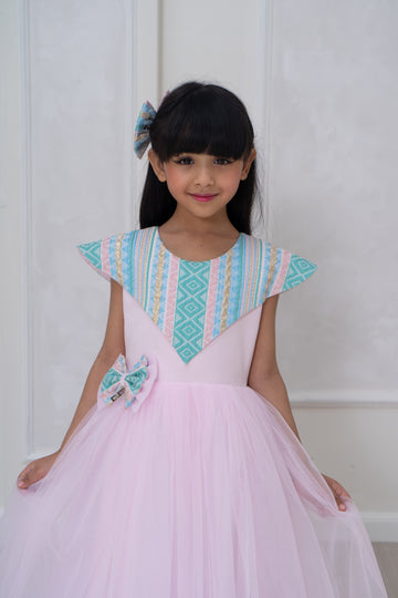 Rosey fluffy cloud pink dress