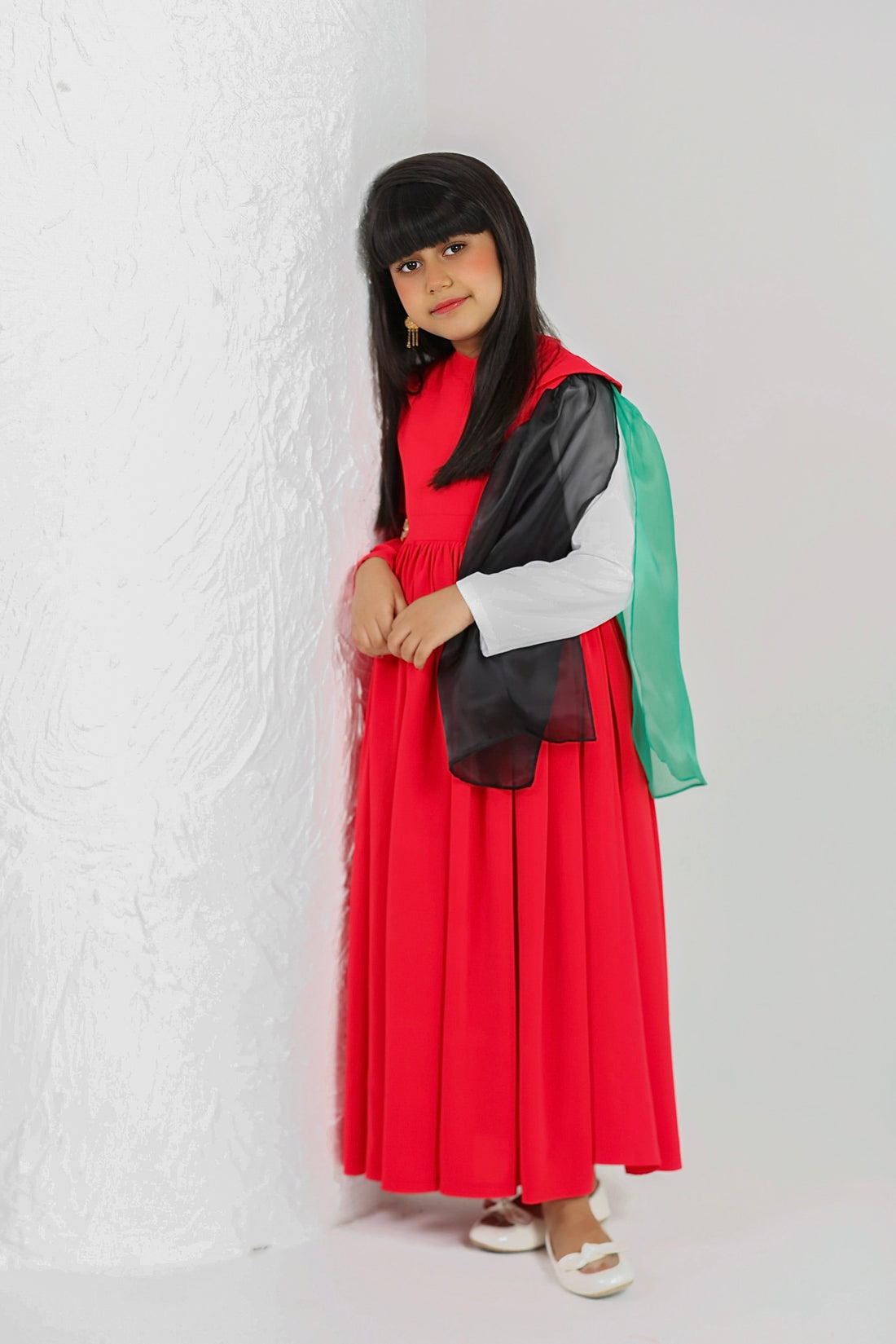 Red UAE National dress