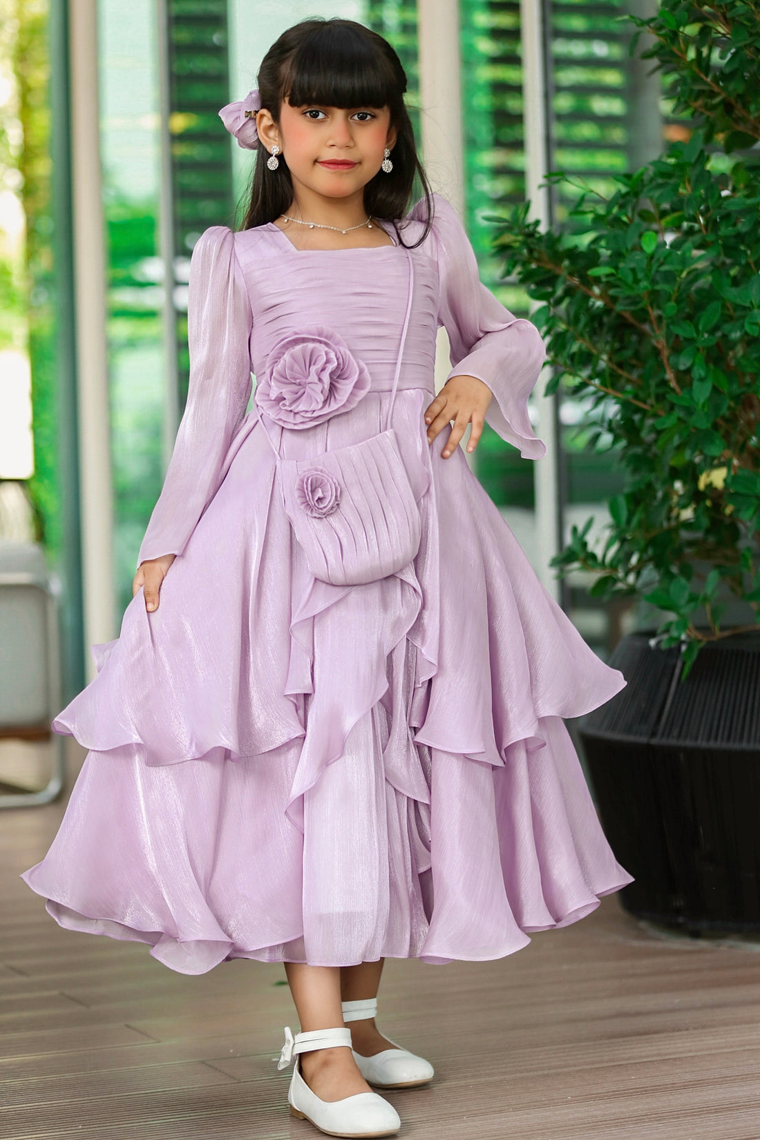 Purple Organza Dress