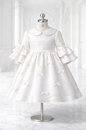 Ivory Belle Bow Dress | La Mode Patchouli