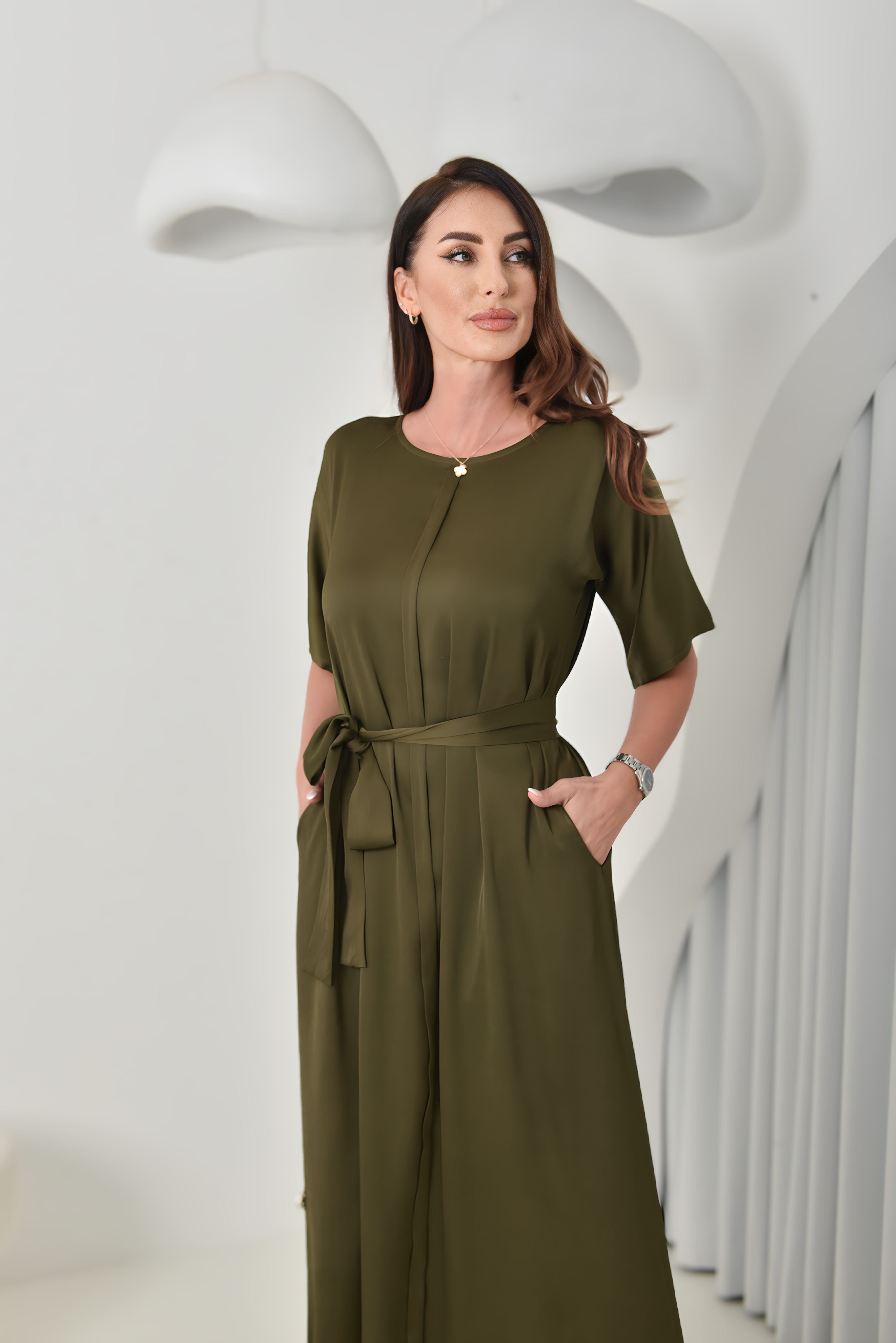 Urban Oasis Army Green Dress Chic Everyday Wear | La Mode Patchouli Urban Oasis Army Green Dress Chic Everyday Wear | La Mode Patchouli
