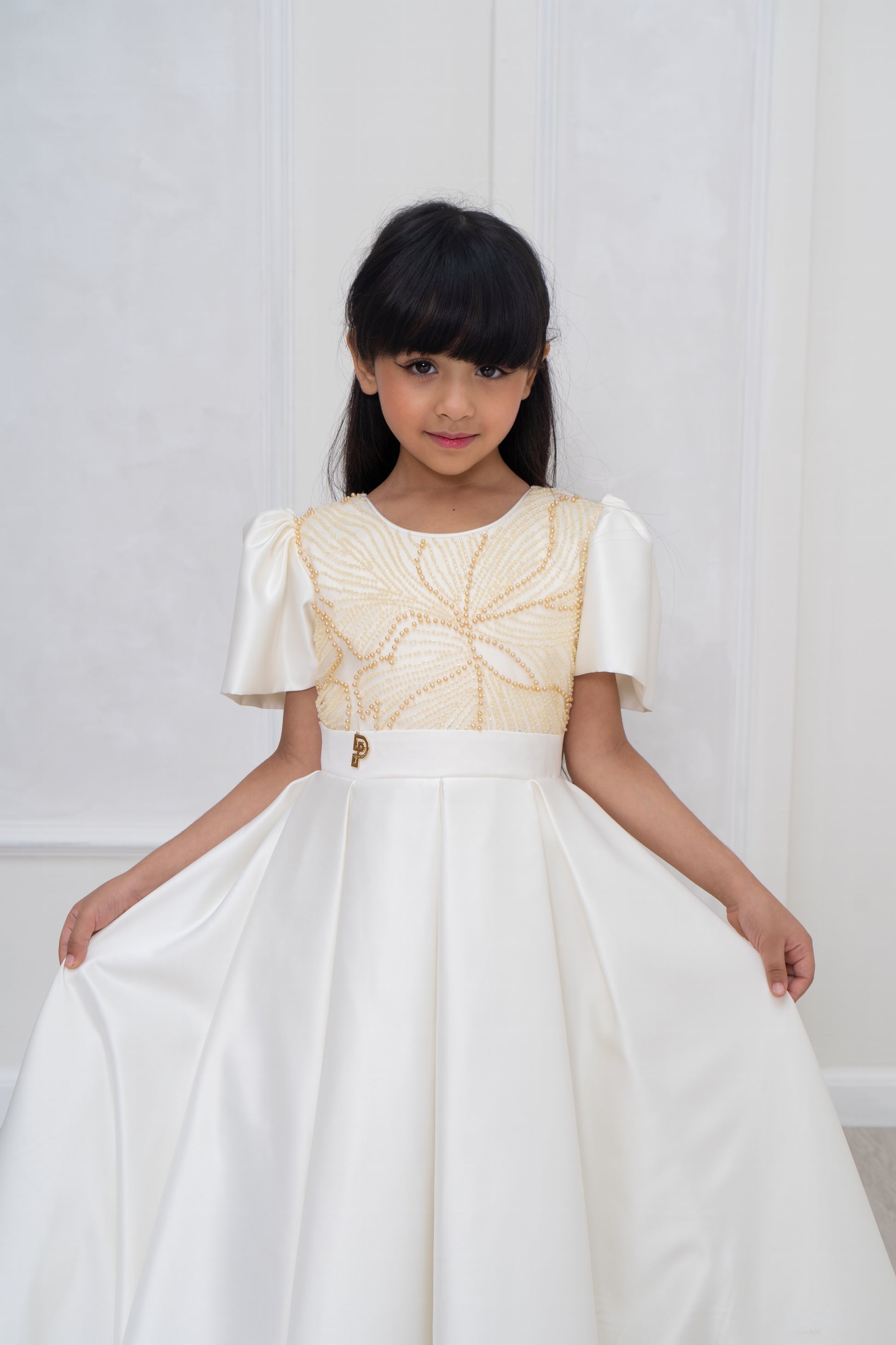girls white party dress | Girls white dress | Paisley of London symbolizing purity and grace Alice Dress | White tulle
