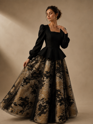 Noir Women Royale | La Mode Patchouli Couture | UAE Dress