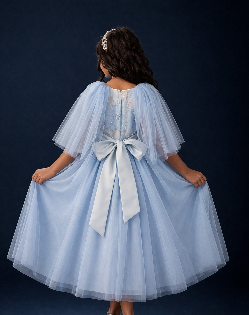 Fairy Tale Blue Dress -Ready To Ship - UAE