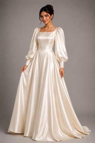 Ivory Evening Gown | Custom Made | Women's Elegant Occasion Dress | La Mode Patchouli