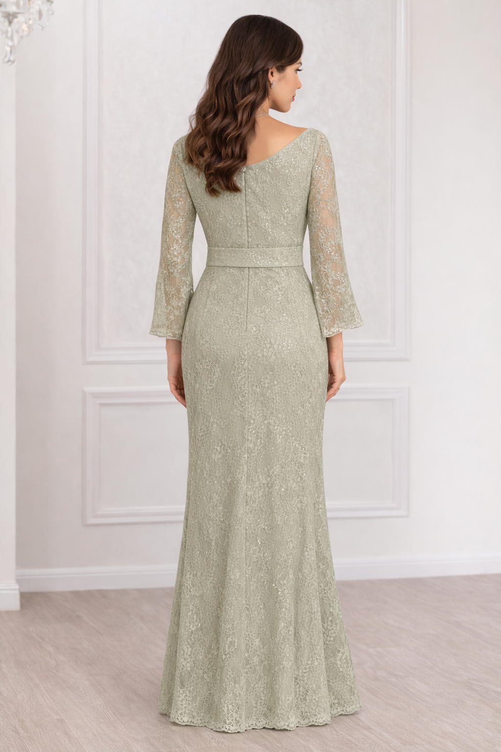 Royal Lace Bridal Dress – Elegant Wedding Occasion Dress – UAE