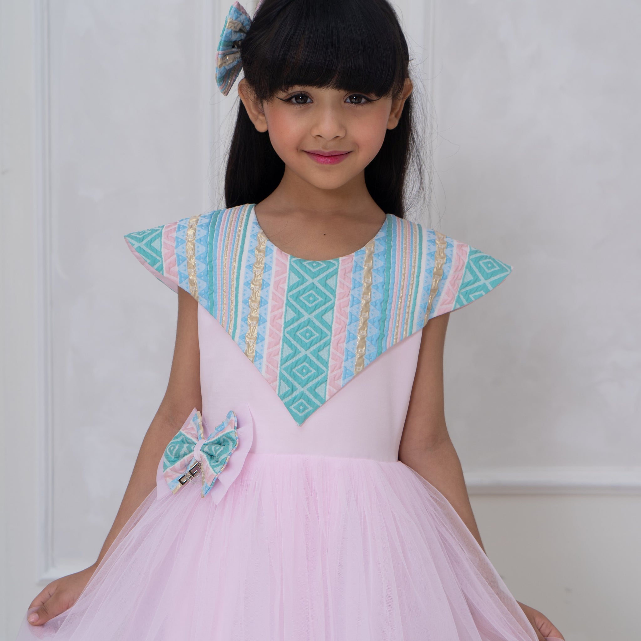 Rosey fluffy cloud pink dress