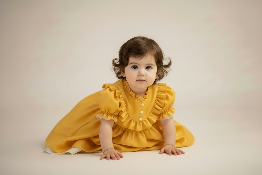 Girls Pearl Princess Party Dress – Elegant Occasion Dress – UAE