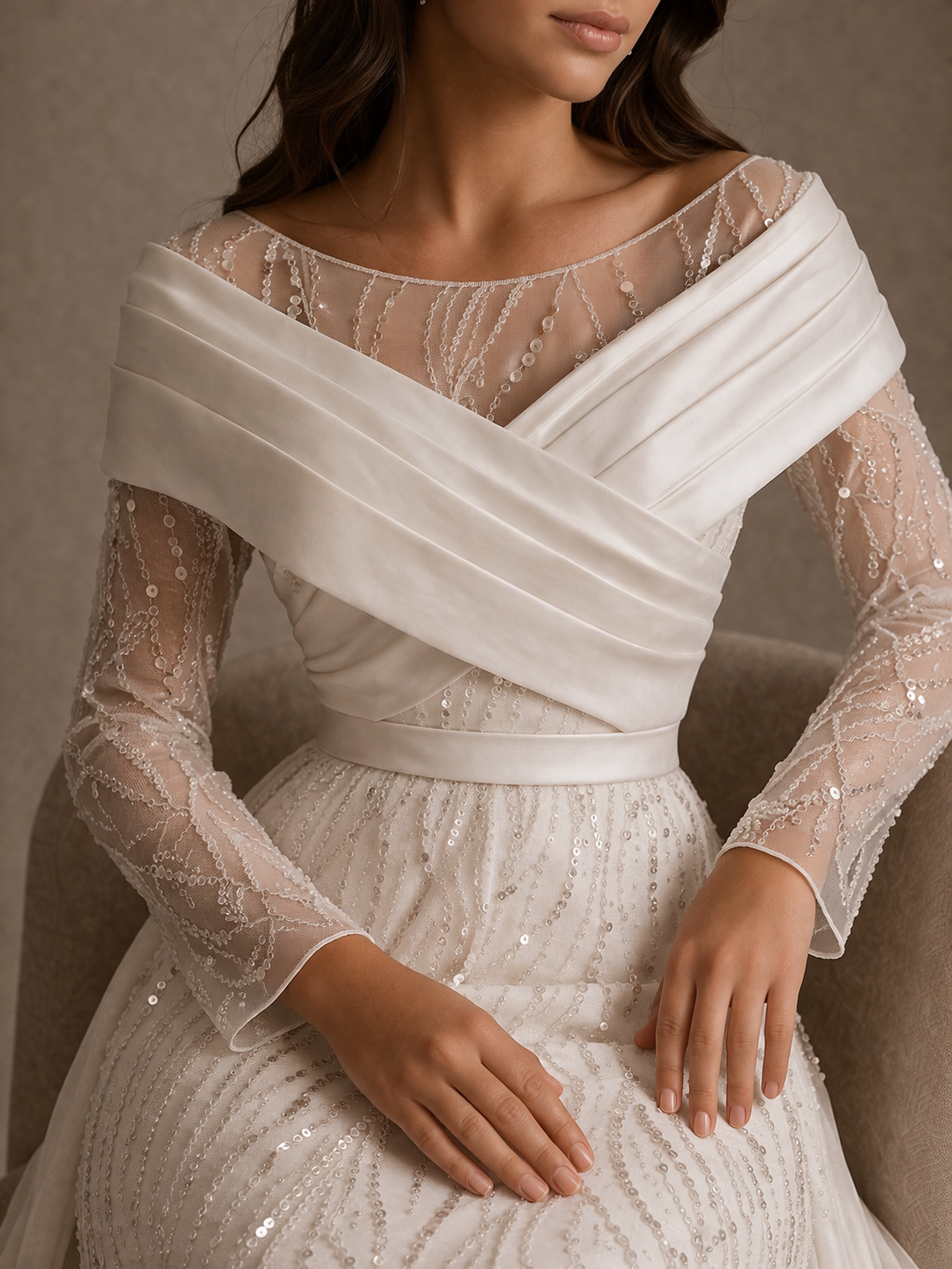 Whispering Veil Bridal Gown