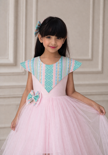 Rosey fluffy cloud pink dress