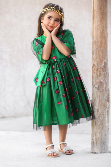 Azure Blossom Reen Age 10 - Jalabiya – Elegant Traditional Dress – La Mode Patchouli Couture
