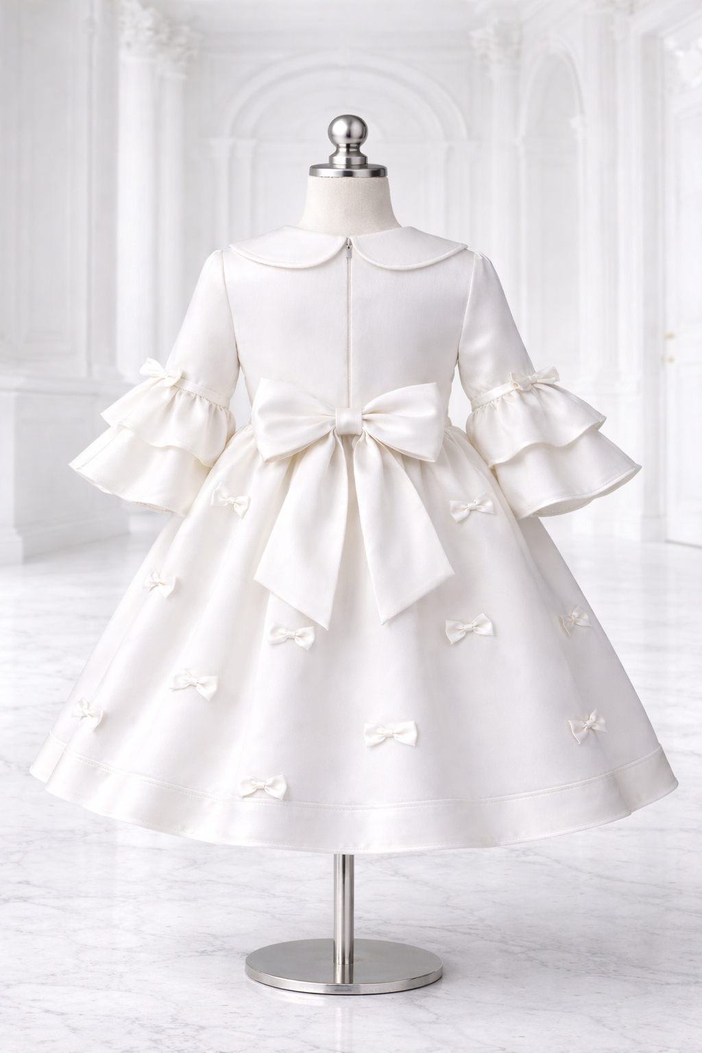 Ivory Belle Bow Dress | La Mode Patchouli