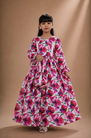 Dark Rose Garden Party Dress – Elegant Occasion Dress – UAE