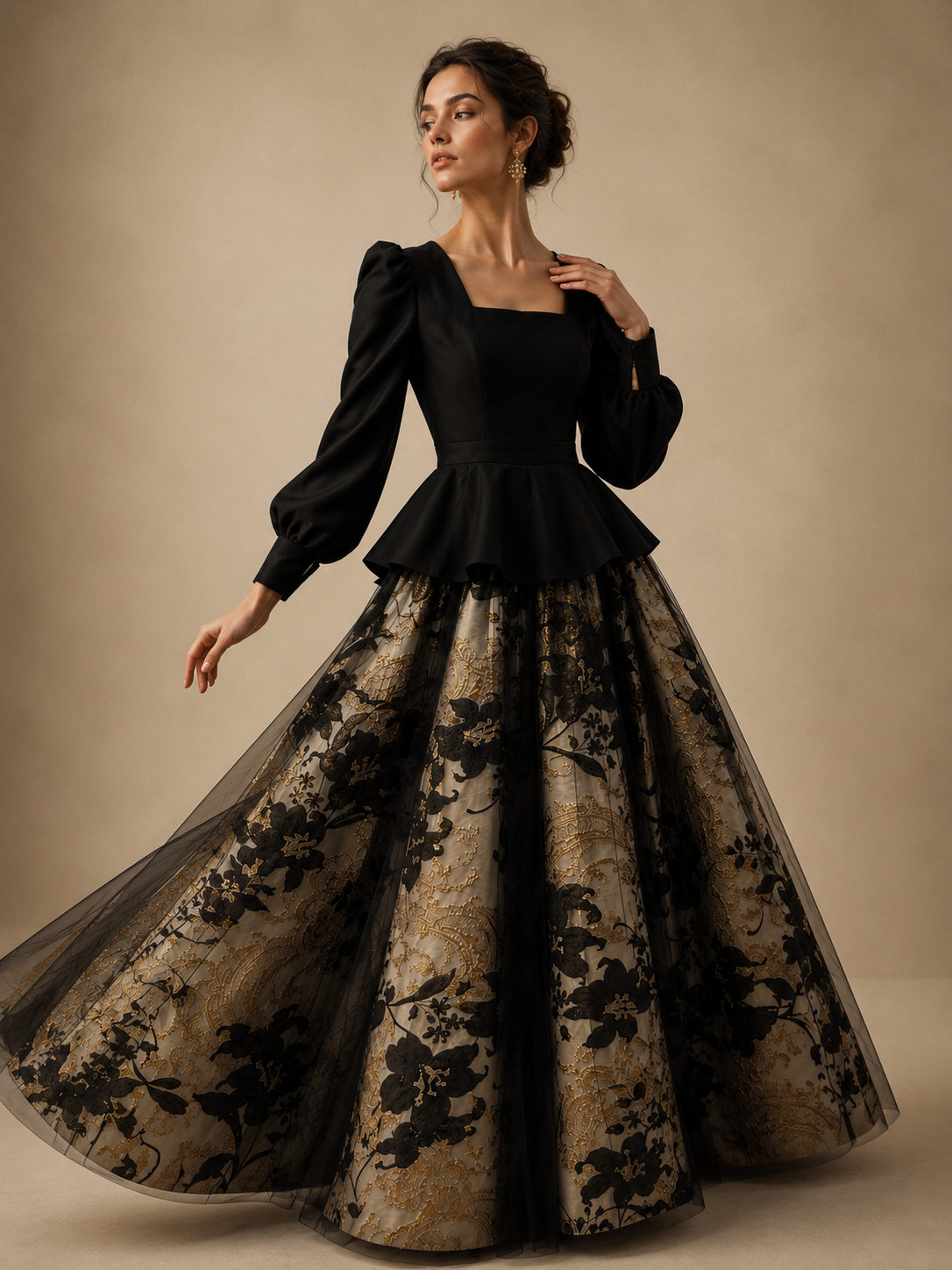 Noir Women Royale | La Mode Patchouli Couture | UAE Dress