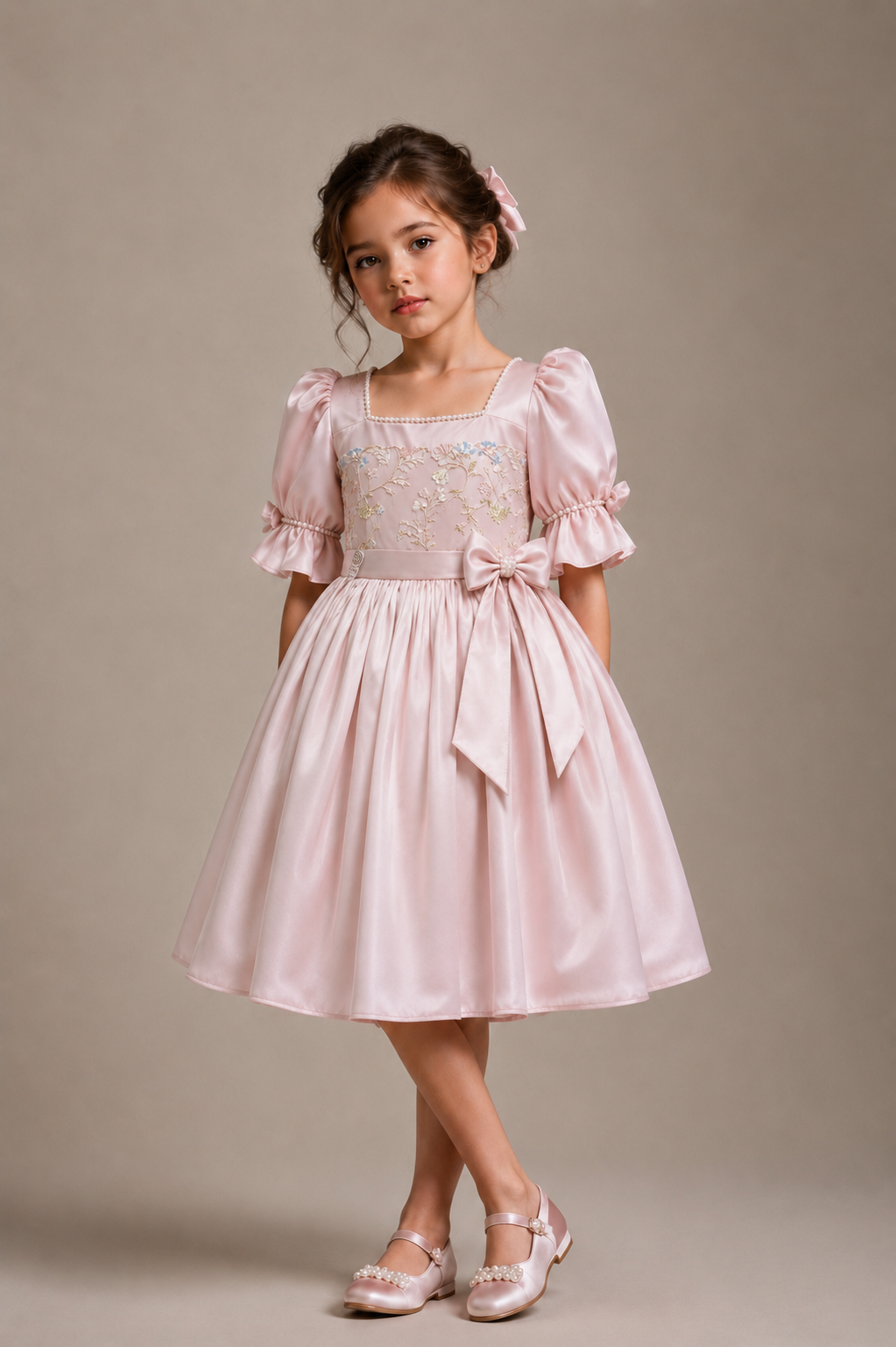 Blush Pearl Bloom Dress | Custom Made | La Mode Patchouli Junior