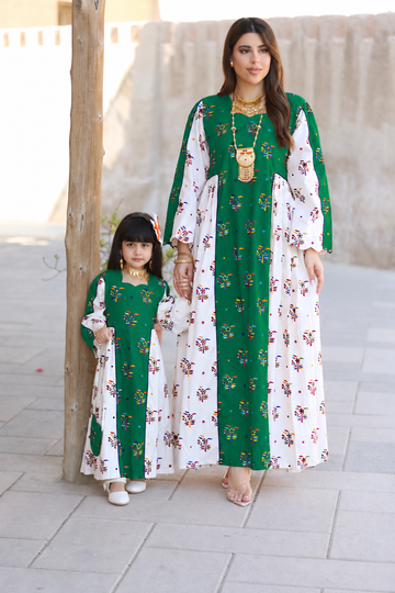 Green Bu Tera Traditional Dress – Women's Elegant Occasion Dress – UAE