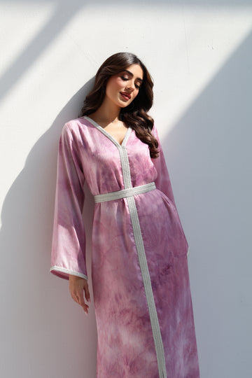 Pink Moroccan Royal Dress – Elegant Occasion Dress – UAE Boutique