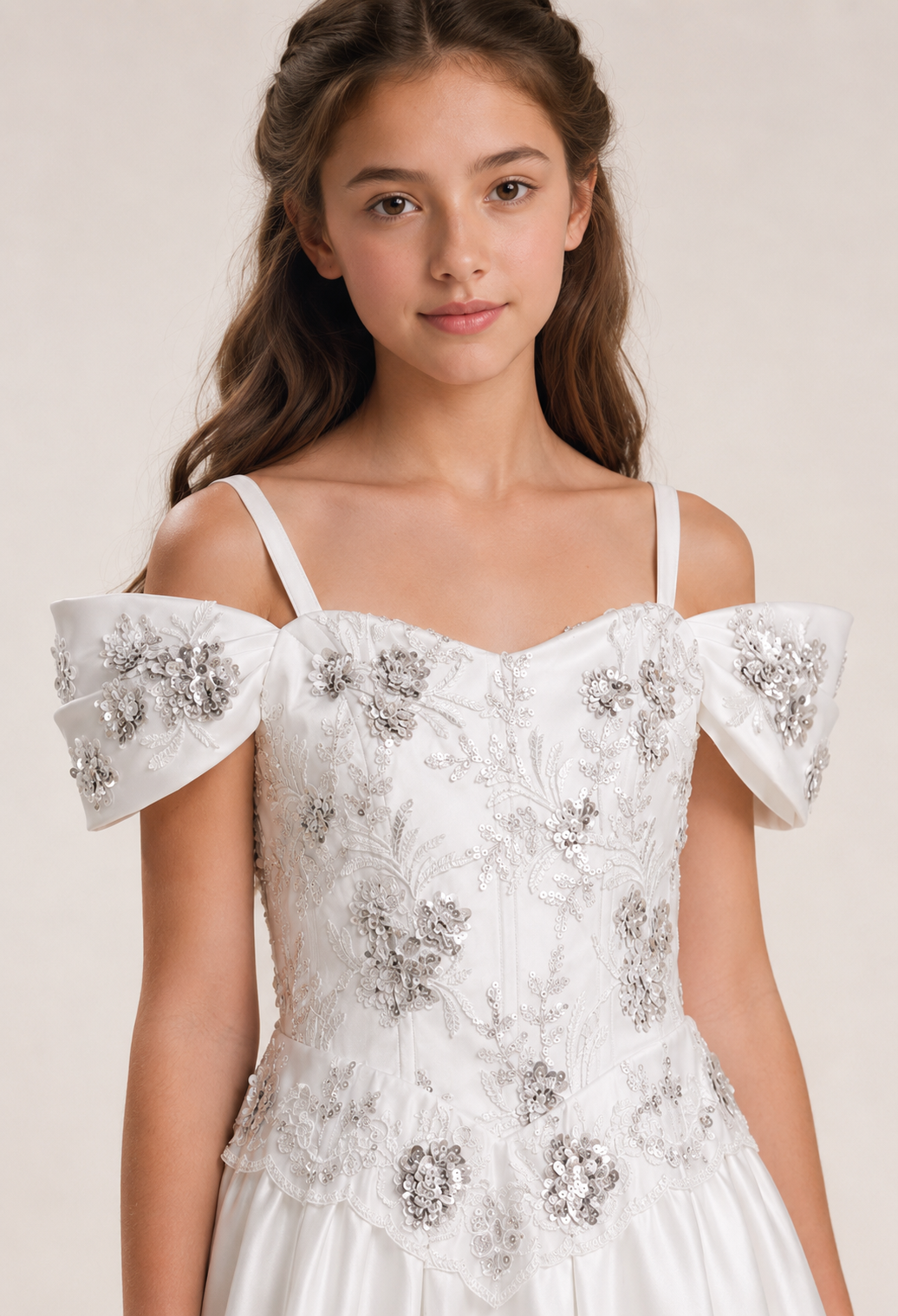 WiteBell Princess Gown | Custom Made | young teens Luxury Tafeta Occasion Dress | UAE