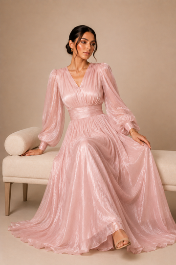 Blush pink organza | La Mode Patchouli Couture | UAE Dress
