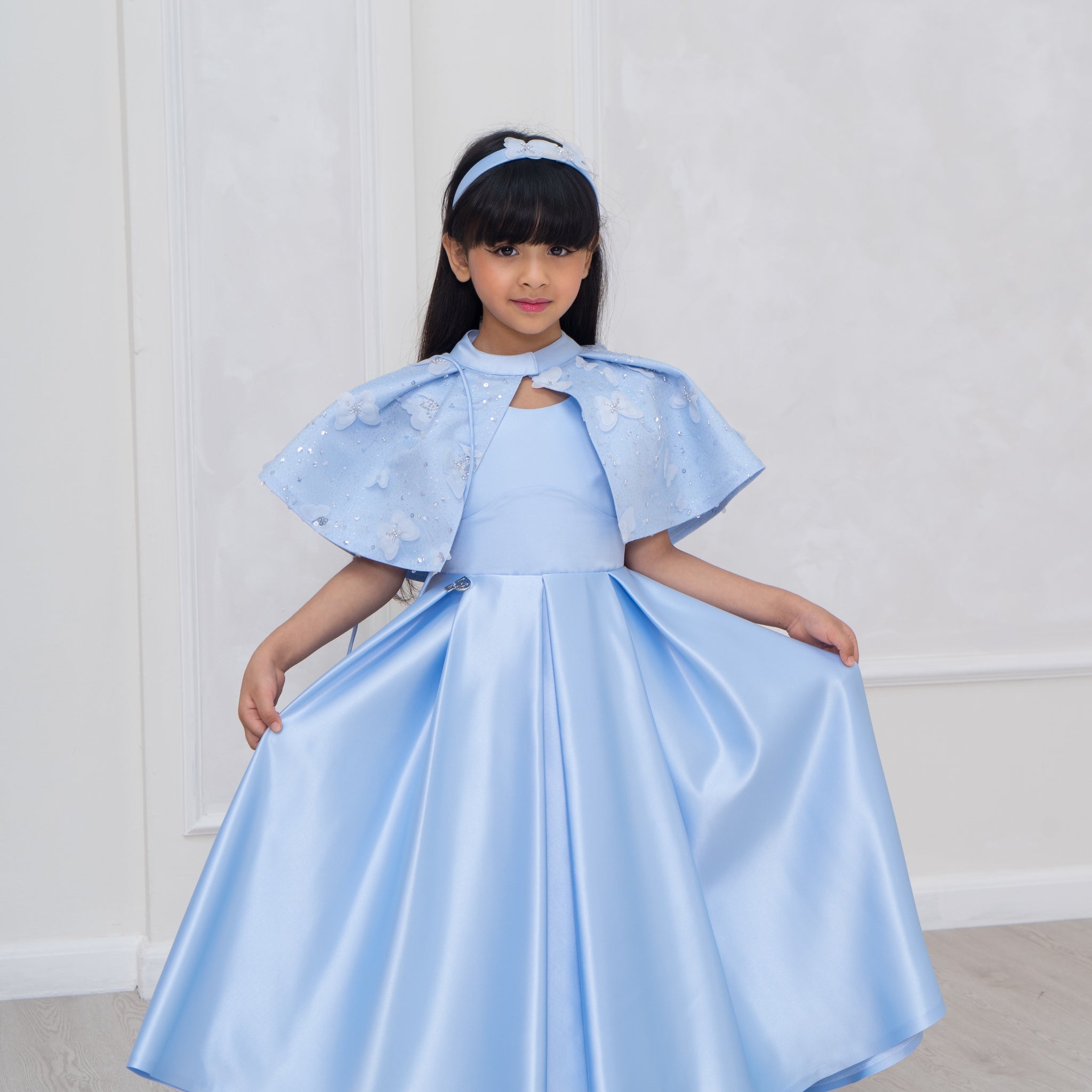 Blue butterfly dress