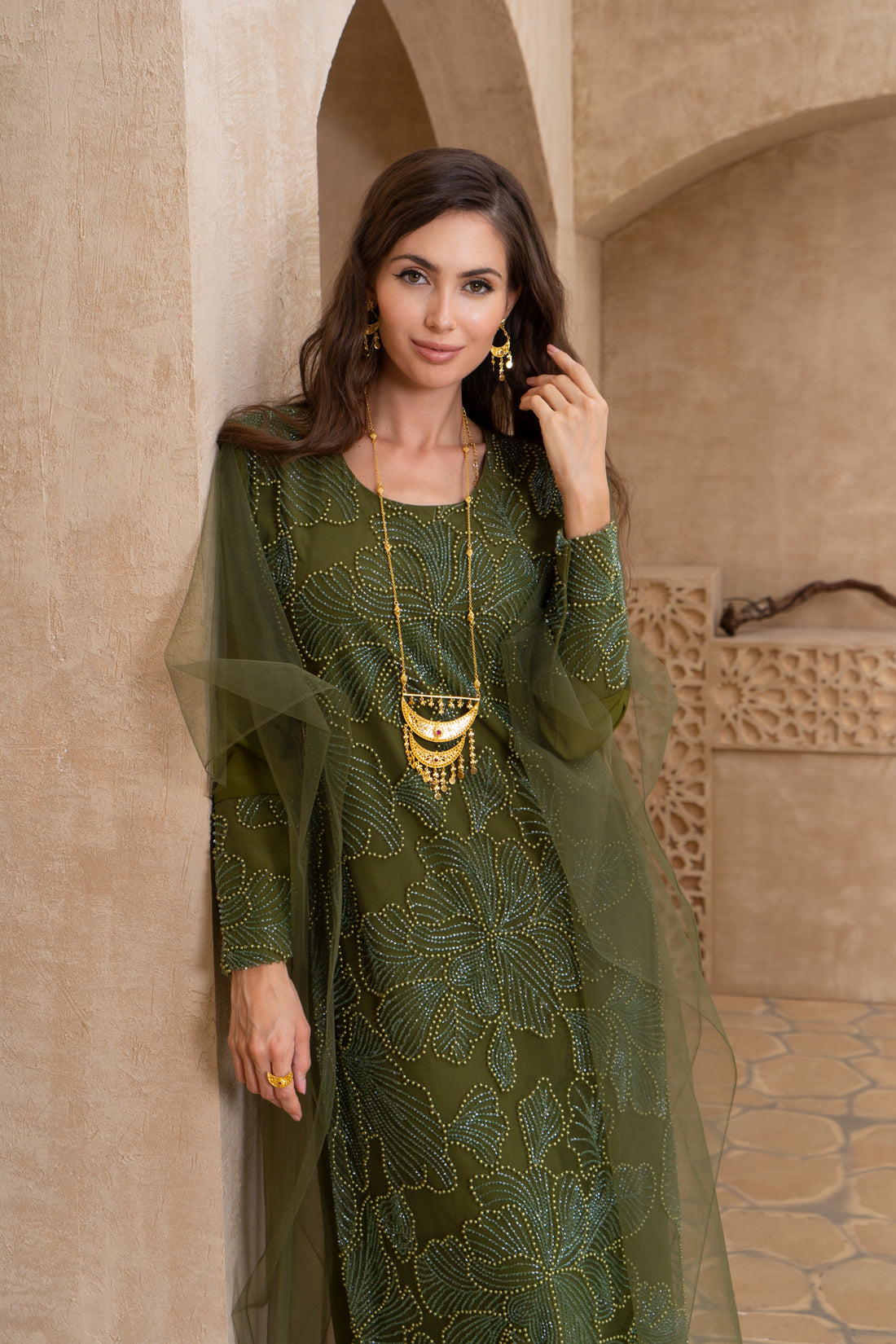 Green Royal Thobe