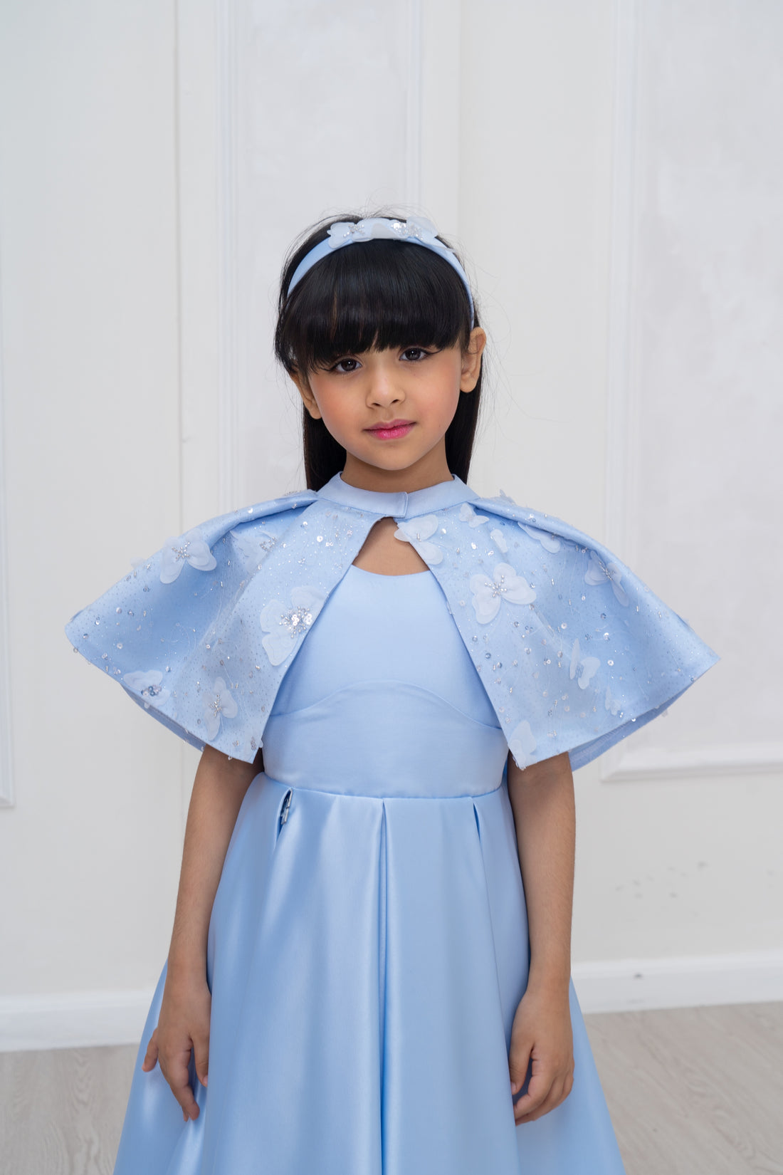 Blue butterfly dress