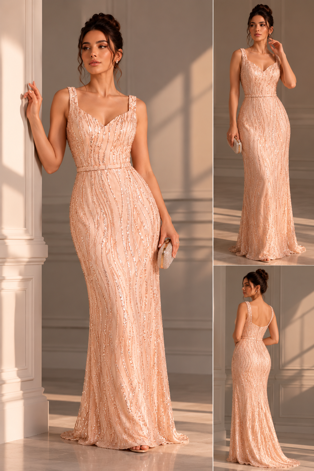 Golden Whisper Couture | Custom Made | Women's Couture Evening Dress | Limited Edition